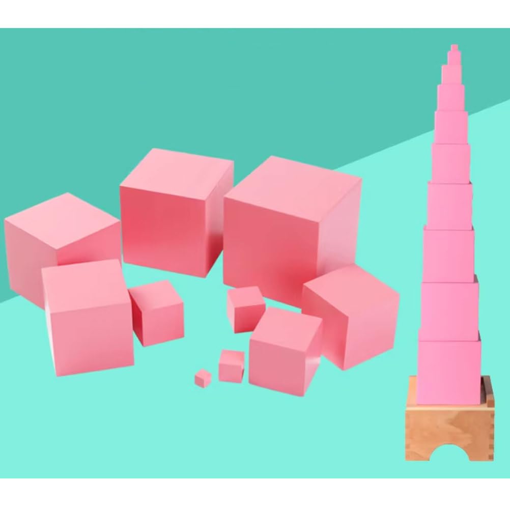 Amazon.co.jp: モンテッソーリ ピンクタワー 教具 : ホーム＆キッチン